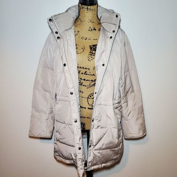 Lands' End Women's Down Filled Puffer Coat Size L - Picture 5 of 14